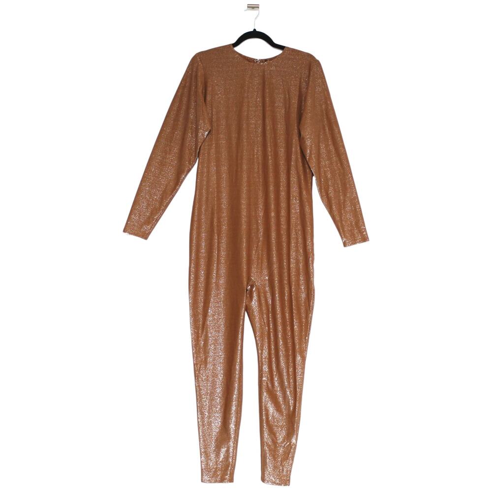 SKIMS Shimmer Catsuit Full Length Bodysuit Copper 3X NWT